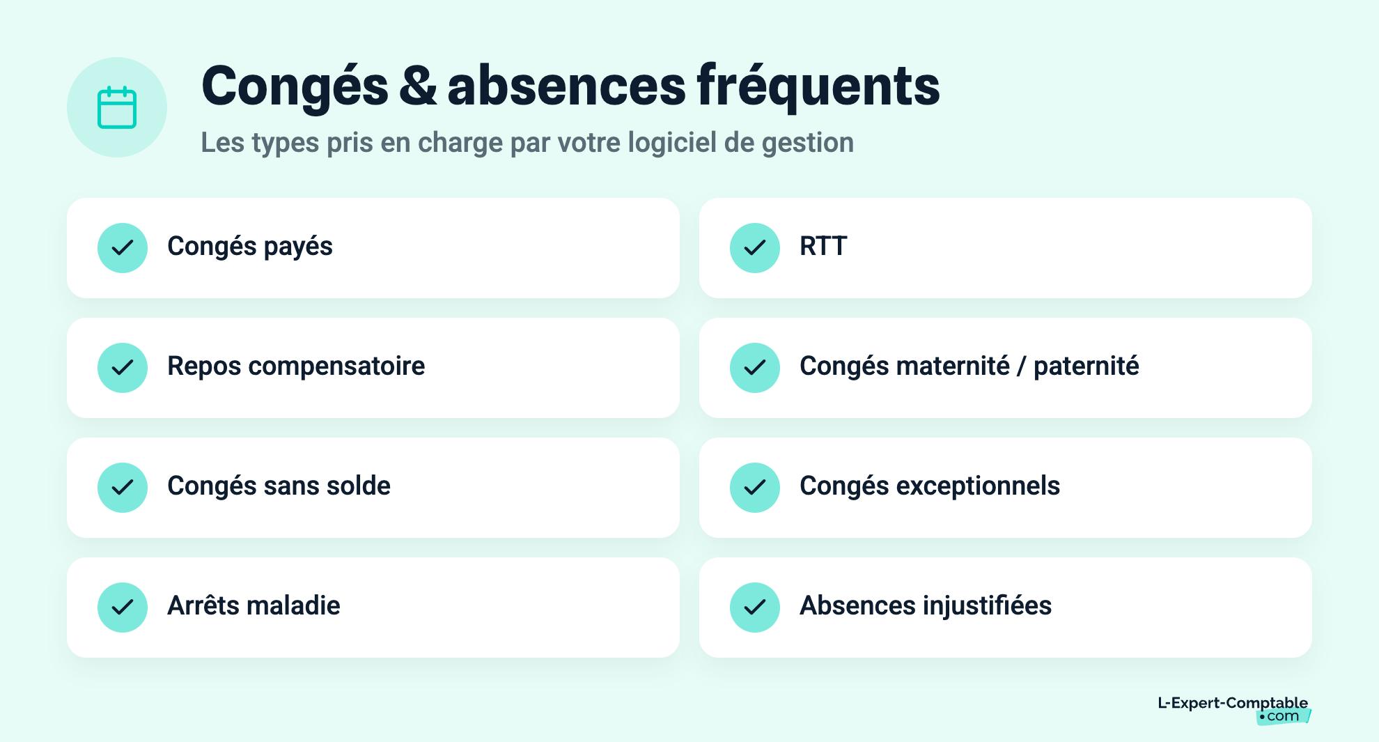 Congés & absences fréquents